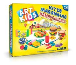 Kit Massinha De Modelar Hamburgueria 500g Art Kids - Acrilex