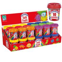 Kit Massinha De Modelar Pote Massa Tutti Frutti 10 Unidades Kit Massinha De Modelar Pote Massa Tutti Frutti 10 Unidades