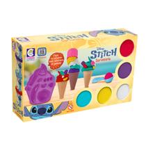 Kit Massinha De Modelar Stitch Sorveteria Disney Com Acessórios Brinquedo Interativo Infantil Colecionável Cotiplás