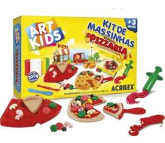 Kit massinha de modelars pizzaria 200g acrilex