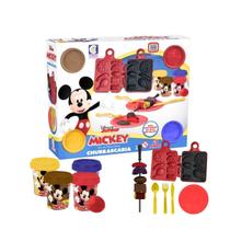 Kit Massinha Mickey Churrascaria C/ Acessórios - Disney Junior Brinquedo Infantil - Cotiplás