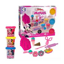 Kit Massinha Minnie Doceria C/ Acess. Disney Junior Brinquedo Infantil Montessori - Cotiplás