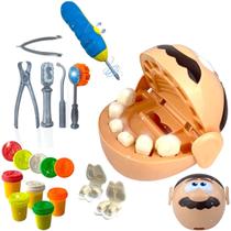 Kit Massinha Modelar Brincando de Dentista Brinquedo Faz de Conta Odontologia Educativo Infantil Kizumba Kit Massinha Modelar Brincando de Dentista Brinquedo Faz de Conta Odontologia Educativo Infantil Kizumba
