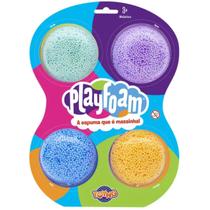 Kit Massinha Modelar Espuma 4 Cores Clássicas Playfoam Toyng