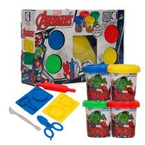 Kit Massinha Para Modelar Vingadores Brinquedo Infantil