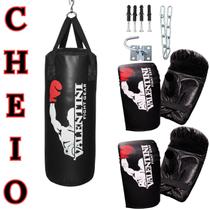 Kit Master Artes Marciais Valentini Saco de Pancada 70cm Cheio com 2 Pares Luvas e Suporte Kit Master Artes Marciais Valentini Saco de Pancada 70cm Cheio com 2 Pares Luvas e Suporte