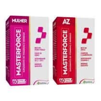 Kit Masterforce AZ + Mulher Suplemento Alimentar 60 cápsulas - Biofhitus