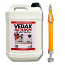 Kit Mata Mofo 5L Vedax + Pulverizador Aplicador Antimofo Não Volta Parede Teto BanheiroGuardaRoupa Kit Mata Mofo 5L Vedax + Pulverizador Aplicador Antimofo Não Volta Parede Teto BanheiroGuardaRoupa