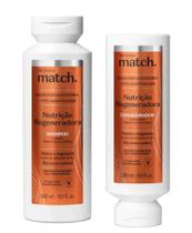 Kit Match Nutrição Regeneradora Shampoo 300ml e Condicionador 280ml nutre e regenera Kit Match Nutrição Regeneradora Shampoo 300ml e Condicionador 280ml nutre e regenera