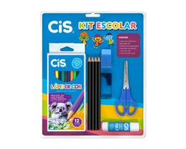 Kit Material Escolar Completo 9 Pçs Cis