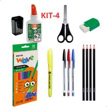Kit Material Escolar Completo Com 4 Opções Diferentes Kit Material Escolar Completo Com 4 Opções Diferentes