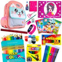 Kit Material Escolar Completo Ensino Fundamental 1º a 5º ano