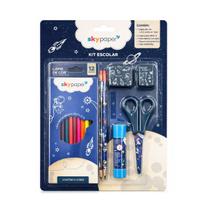 Kit Material Escolar Completo Temático C/ 7 Itens Lápis De Cor Borracha Apontador Ideal Para Volta Às Aulas - Skypaper Kit Material Escolar Completo Temático C/ 7 Itens Lápis De Cor Borracha Apontador Ideal Para Volta Às Aulas - Skypaper