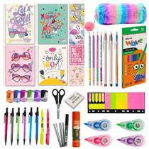 Kit Material Escolar Completo Volta às Aulas Para Meninas
