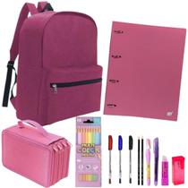 Kit Material Escolar Ensino Fundamental Faculdade Completo