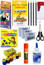 Kit Material Escolar Ensino Infantil Primeiros Anos Kit Material Escolar Ensino Infantil Primeiros Anos