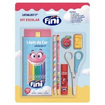 Kit Material Escolar Leo&Leo Fini Super Completo com 7 peças