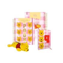Kit Material Escolar Ursinho Pooh com 1 Estojo Pelúcia Agenda 2025 e Caderno Smart Universitário Top