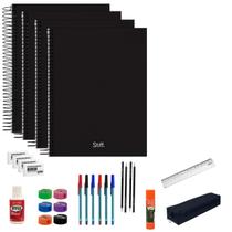 Kit Material Escolar Volta Ás Aulas Completo Universitário