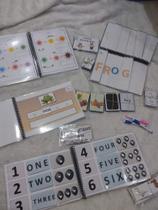 Kit Material Estruturado de Inglês Para Crianças vários livros e jogos