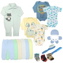 Kit Maternidade 18 Pçs Enxoval Completo Bebê Menino e Menina