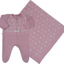 Kit maternidade bebê feminino manta e macacão pimpolho Kit maternidade bebê feminino manta e macacão pimpolho