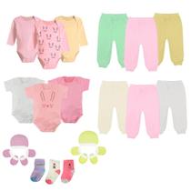 Kit Maternidade Body Mijão Touca 21 Pçs Roupa Recém Nascido Kit Maternidade Body Mijão Touca 21 Pçs Roupa Recém Nascido
