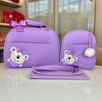 Kit Maternidade Bolsa/Mala 2 peças para Bebê Urso ao Lado com Mochila