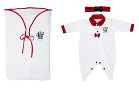 Kit Maternidade Flamengo Meninas Branco - Torcida Baby