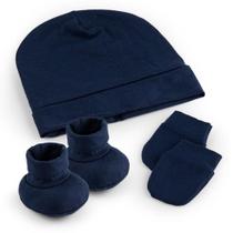 Kit Maternidade Menina e Menino Touca Luva e Sapatinho Malha 100% Algodão - 1430/1440