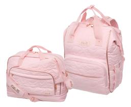 Kit Maternidade Mochila G E Mala Grande Lilica Little Shine