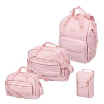 Kit Maternidade Mochila G Mala G Mala M Porta M Lilica Shine