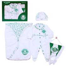Kit Maternidade Palmeiras Plush com Saco de Dormir Feminino Oficial Kit Maternidade Palmeiras Plush com Saco de Dormir Feminino Oficial