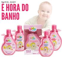 Kit Maternidade Para Bebê Infantil MENINA Baby Muriel 100ml PRESENTE SHA COND SAB LIQ COLONIA HID