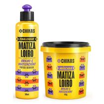 Kit Matiza Loiro Chikas Finalizador 300ml e Máscara 450g