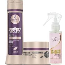 Kit Matiza+ Shampoo + Máscara Ultravioleta 300ml + Finalizador Obrigatório Lourre 120ml Kit Matiza+ Shampoo + Máscara Ultravioleta 300ml + Finalizador Obrigatório Lourre 120ml