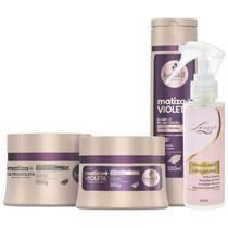 Kit Matiza+ Shampoo + Ultravioleta + Violeta 300ml + Finalizador Obrigatório Lourre 120ml