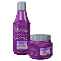 Kit Matização Forever Liss Platinum Blond Shampoo e Mascara