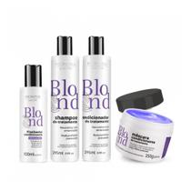 Kit Matizador Blond Intense Cabelos Loiros E Grisalhos Facinatus Kit Matizador Blond Intense Cabelos Loiros E Grisalhos Facinatus