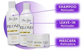 Kit Matizador Blond Max para cabelos loiros da MaxBelle 300ml