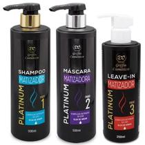 Kit Matizador Cabelos Loiros e Grisalhos - Griffin 3 pçs