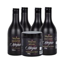 Kit Matizador Lama Negra (2 Shampoo, 2 Condicionador e 1 Máscara) Maycrene