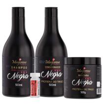 Kit Matizador Lama Negra Cabelos Escuros Maycrene 500ml
