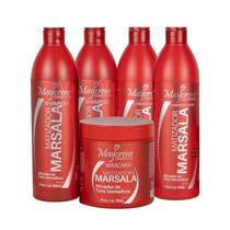 Kit Matizador Marsala (2 Shampoo, 2 Condicionador e 1 Máscara) Maycrene Kit Matizador Marsala (2 Shampoo, 2 Condicionador e 1 Máscara) Maycrene