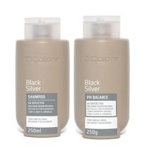 Kit Matizador Mechas Black Silver Dicolore Profissional loiros perfeitos