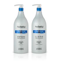 Kit Matizador Platinum Plus Hobety Shampoo 1,5L e Creme 1,5Kg