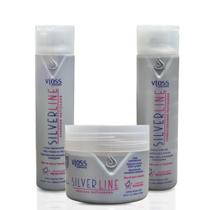 Kit Matizador Silver Line Vloss Home Care Sh + Masc + Cond Kit Matizador Silver Line Vloss Home Care Sh + Masc + Cond