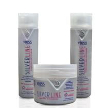 Kit Matizador Silver Line Vloss Home Care Sh + Masc + Cond Kit Matizador Silver Line Vloss Home Care Sh + Masc + Cond