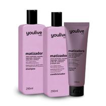 Kit Matizador Youlive Hair Brilho 3D e Reparação