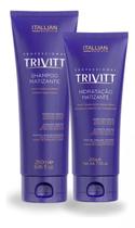 Kit Matizante Shampoo 250ml + Hidratação 200g Trivitt Itallian